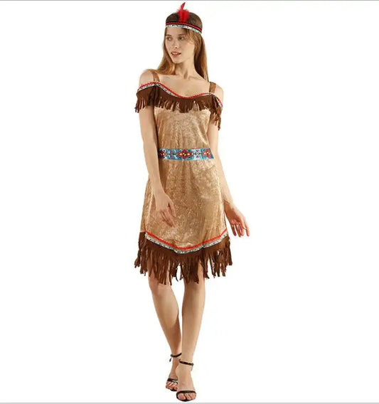 Halloween cosplay costume Indian women's trend national stage costumes